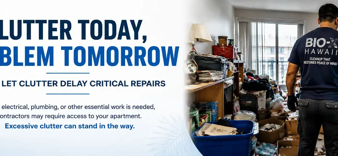 When Clutter Becomes an Emergency: Why Apartment Residents Should Plan Ahead for Necessary Repairs